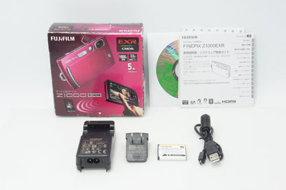 美品 FUJIFILM フジフィルム FinePix Z1000EXR コンパクトデジタルカメラ ピンク 元箱付 260714h