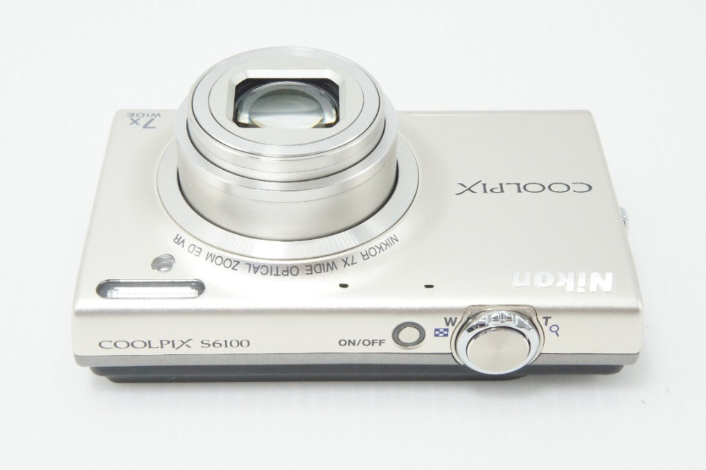 美品 Nikon ニコン COOLPIX S6100 コンパクトデジタルカメラ シャンパンシルバー 元箱付 260714k
