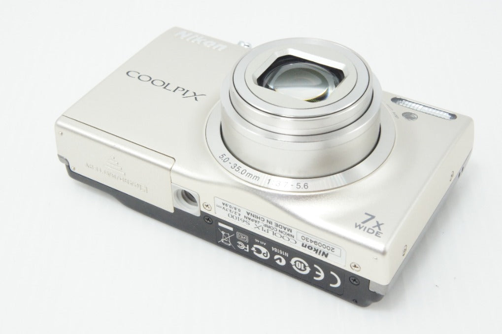 美品 Nikon ニコン COOLPIX S6100 コンパクトデジタルカメラ シャンパンシルバー 元箱付 260714k