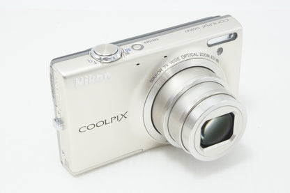 美品 Nikon ニコン COOLPIX S6100 コンパクトデジタルカメラ シャンパンシルバー 元箱付 260714k