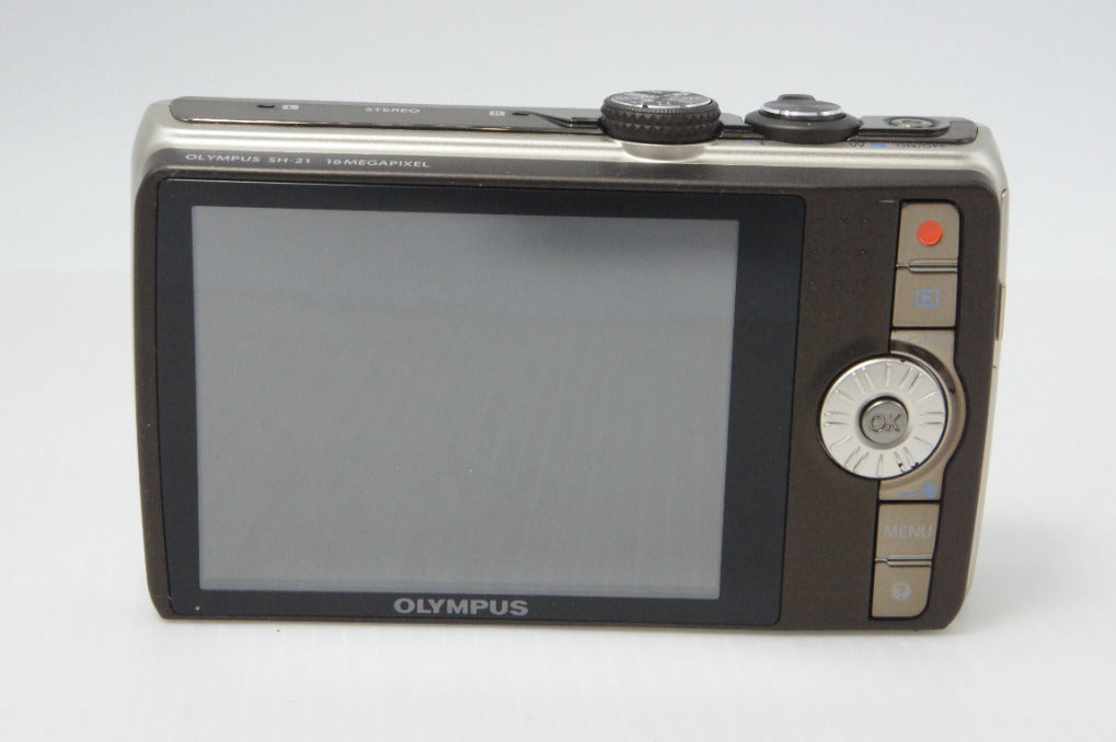 美品 OLYMPUS オリンパス STYLUS SH-21 コンパクトデジタルカメラ シャンパンゴールド 元箱付 260714m