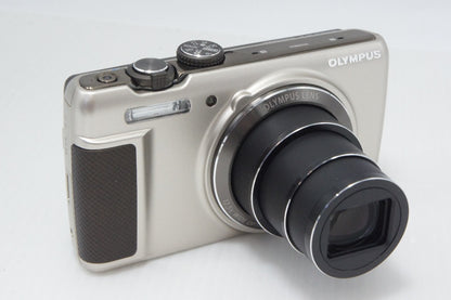 美品 OLYMPUS オリンパス STYLUS SH-21 コンパクトデジタルカメラ シャンパンゴールド 元箱付 260714m