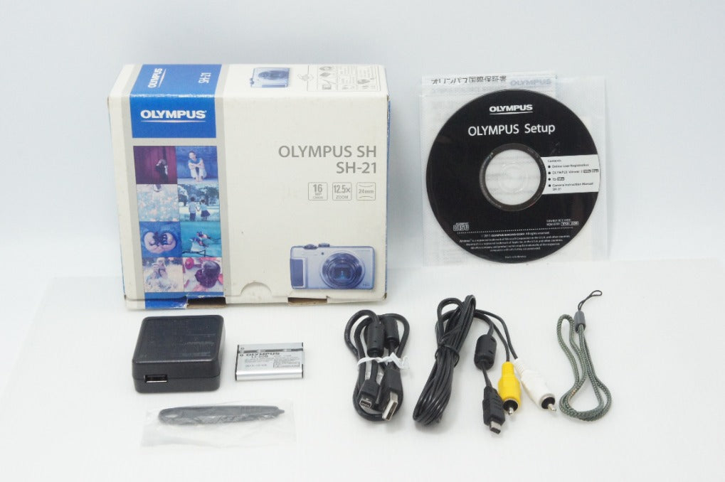 美品 OLYMPUS オリンパス STYLUS SH-21 コンパクトデジタルカメラ