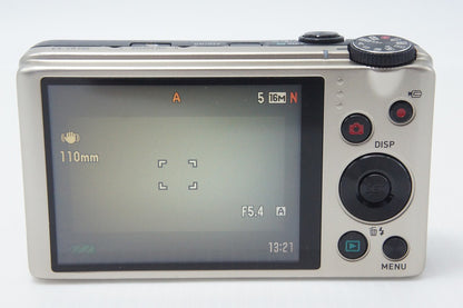 美品 CASIO カシオ HIGH SPEED EXILIM EX-ZR300 コンパクトデジタルカメラ ゴールド 元箱付 260714o