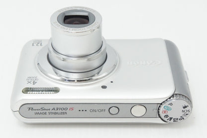 Canon キヤノン PowerShot A3100 IS コンパクトデジタルカメラ シルバー 元箱付 260714r