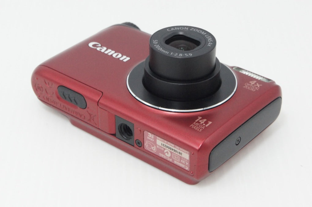 タイムセールCanon Power ｓｈｏｔ Ａ2200赤 中古 美品 Canon キヤノン PowerShot A2200 コンパクトデジタルカメラ