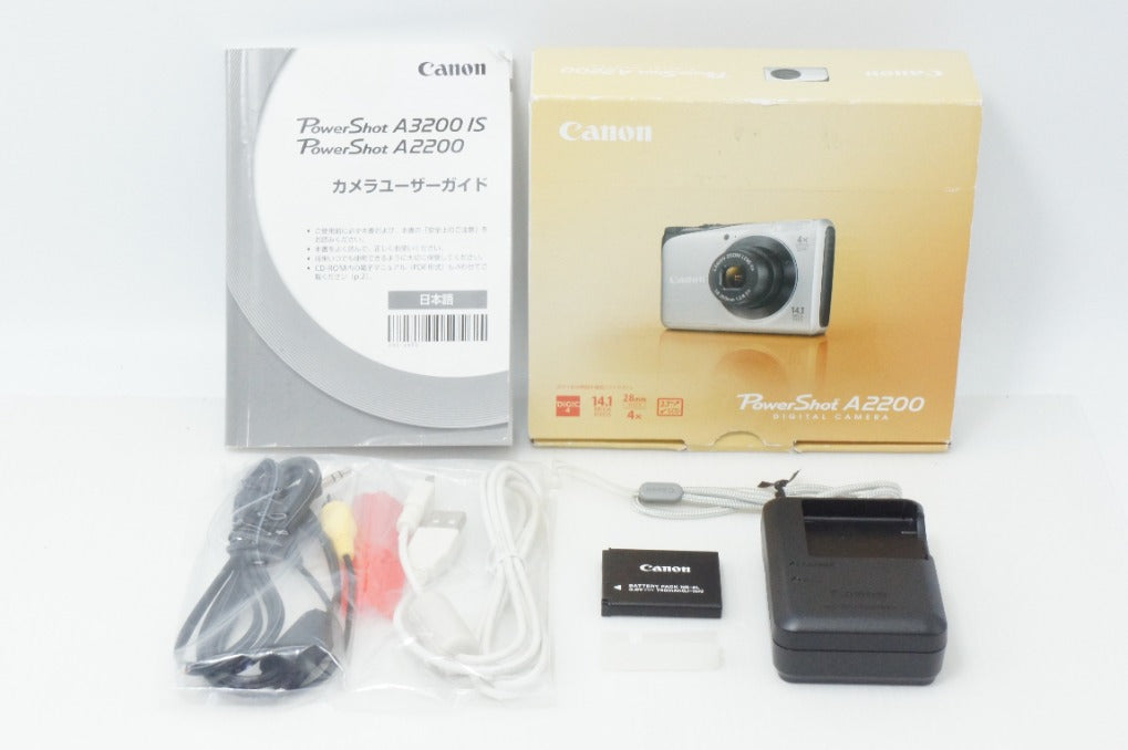 美品 Canon キヤノン PowerShot A2200 コンパクトデジタルカメラ レッド 元箱付 260714s