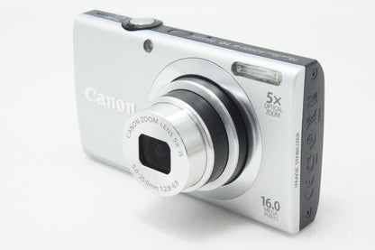 Canon PowerShot A2400 IS Compact Digital Camera Silver with Original Box 260716b