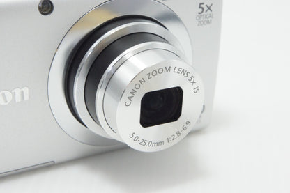 Canon PowerShot A2400 IS Compact Digital Camera Silver with Original Box 260716b