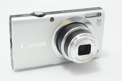 Canon PowerShot A2400 IS Compact Digital Camera Silver with Original Box 260716b
