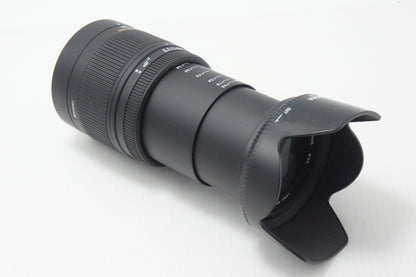 美品 SIGMA シグマ 18-250mm F3.5-6.3 DC MACRO OS HSM Nikon ニコン Fマウント APS-C ズームレンズ フード付 260717a