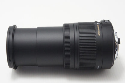 美品 SIGMA シグマ 18-250mm F3.5-6.3 DC MACRO OS HSM Nikon ニコン Fマウント APS-C ズームレンズ フード付 260717a