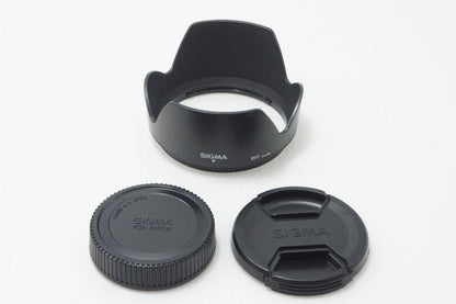 美品 SIGMA シグマ 18-250mm F3.5-6.3 DC MACRO OS HSM Nikon ニコン Fマウント APS-C ズームレンズ フード付 260717a