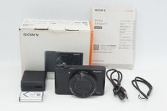 美品 SONY ソニー Cyber-shot DSC-WX500 コンパクトデジタルカメラ ブラック 元箱付 260717aaa