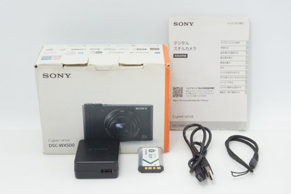 美品 SONY ソニー Cyber-shot DSC-WX500 コンパクトデジタルカメラ ブラック 元箱付 260717aa