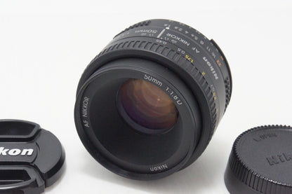 美品 Nikon ニコン AF NIKKOR 50mm F1.8D フルサイズ 単焦点レンズ 260717ac