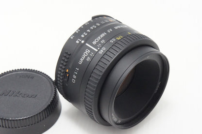 美品 Nikon ニコン AF NIKKOR 50mm F1.8D フルサイズ 単焦点レンズ 260717ac