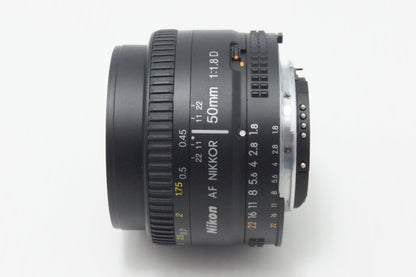美品 Nikon ニコン AF NIKKOR 50mm F1.8D フルサイズ 単焦点レンズ 260717ac