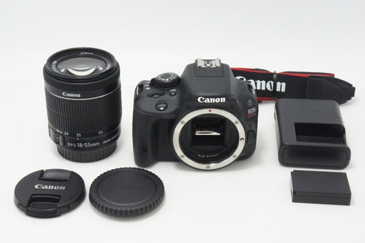 美品 Canon EOS Kiss X7 ボディ + EF-S 18-55mm IS STM レンズキット デジタル一眼レフカメラ ブラック 260717ak