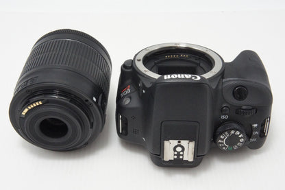 美品 Canon EOS Kiss X7 ボディ + EF-S 18-55mm IS STM レンズキット デジタル一眼レフカメラ ブラック 260717ak