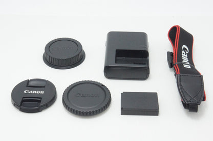 美品 Canon EOS Kiss X7 ボディ + EF-S 18-55mm IS STM レンズキット デジタル一眼レフカメラ ブラック 260717ak