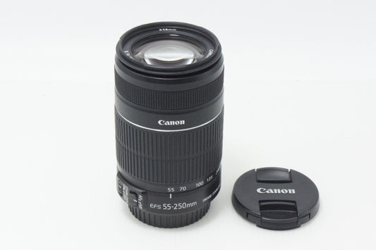 美品 Canon キヤノン EF-S 55-250mm F4-5.6 IS II APS-C ズームレンズ 260717al