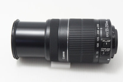 美品 Canon キヤノン EF-S 55-250mm F4-5.6 IS II APS-C ズームレンズ 260717al