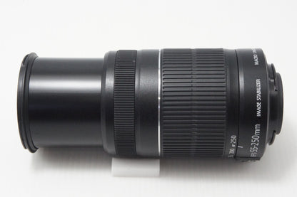 美品 Canon キヤノン EF-S 55-250mm F4-5.6 IS II APS-C ズームレンズ 260717al
