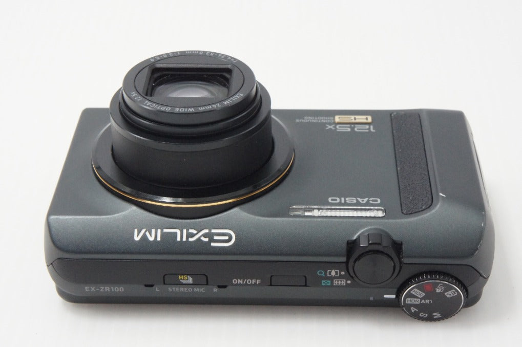 美品 CASIO カシオ EXILIM EX-ZR100 コンパクトデジタルカメラ ブラック 元箱付 260717b