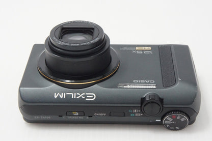 美品 CASIO カシオ EXILIM EX-ZR100 コンパクトデジタルカメラ ブラック 元箱付 260717b
