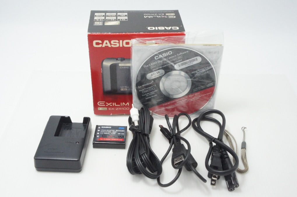 美品 CASIO カシオ EXILIM EX-ZR100 コンパクトデジタルカメラ ブラック 元箱付 260717b