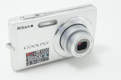 Nikon ニコン COOLPIX S200 コンパクトデジタルカメラ シルバー 260717h