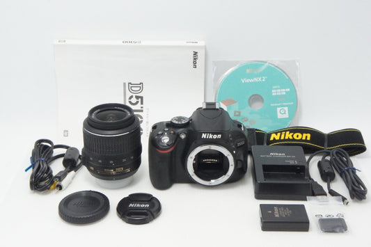 美品 Nikon ニコン D5100 ボディ + AF-S DX NIKKOR 18-55mm VR レンズキット デジタル一眼レフカメラ 260717j