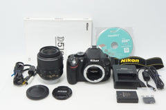 美品 Nikon ニコン D5100 ボディ + AF-S DX NIKKOR 18-55mm VR レンズキット デジタル一眼レフカメラ 260717j