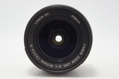 良品 Canon キヤノン EF-S 18-55mm F3.5-5.6 IS APS-C ズームレンズ 260717r