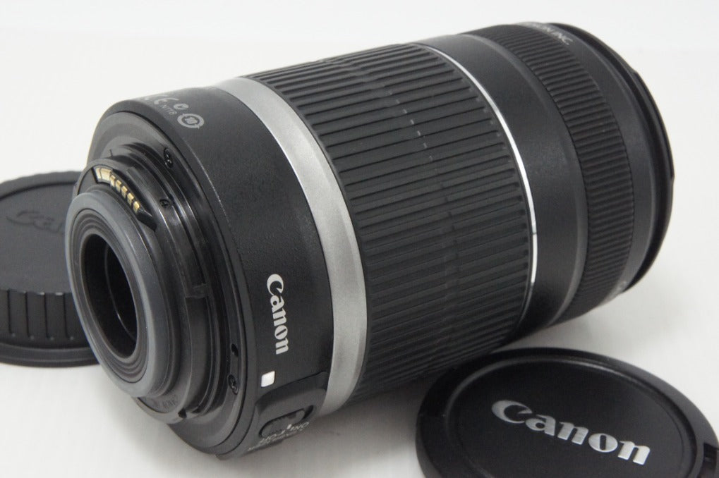 良品 Canon キヤノン EF-S 55-250mm F4-5.6 IS ズームレンズ APS-C 白箱付 260717s