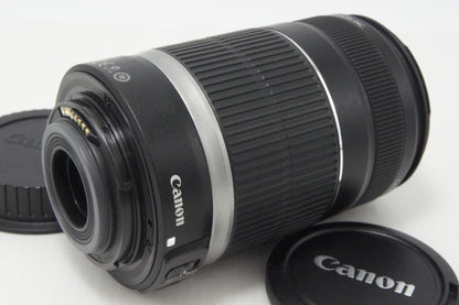 良品 Canon キヤノン EF-S 55-250mm F4-5.6 IS ズームレンズ APS-C 白箱付 260717s