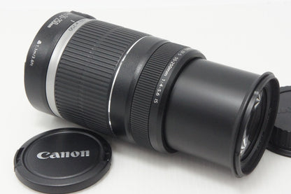 良品 Canon キヤノン EF-S 55-250mm F4-5.6 IS ズームレンズ APS-C 白箱付 260717s