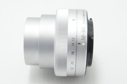 美品 Panasonic LUMIX G VARIO 12-32mm F3.5-5.6 ASPH. MEGA O.I.S. H-FS12032 マイクロフォーサーズ シルバー 260717w