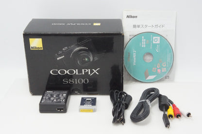 Nikon ニコン COOLPIX S8100 コンパクトデジタルカメラ ブラック 元箱付 260720f