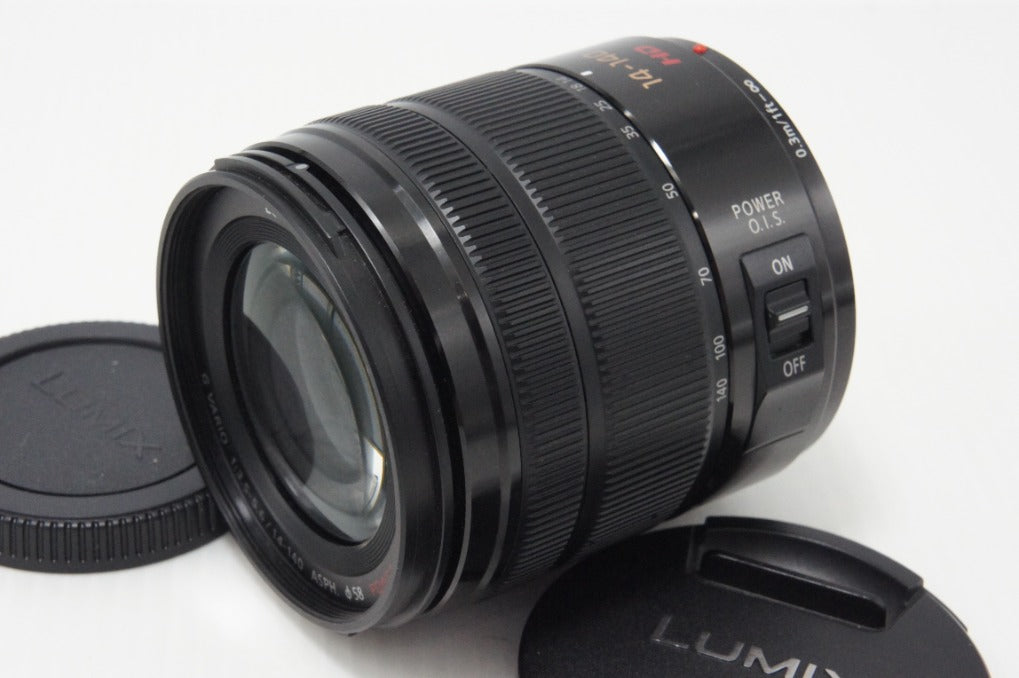 良品 Panasonic LUMIX G VARIO 14-140mm F3.5-5.6 ASPH. POWER O.I.S. H-FS14140-K マイクロフォーサーズ 260721b