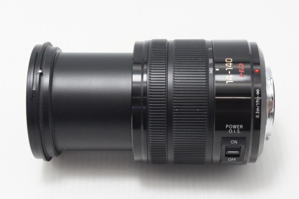良品 Panasonic LUMIX G VARIO 14-140mm F3.5-5.6 ASPH. POWER O.I.S. H-FS14140-K マイクロフォーサーズ 260721b