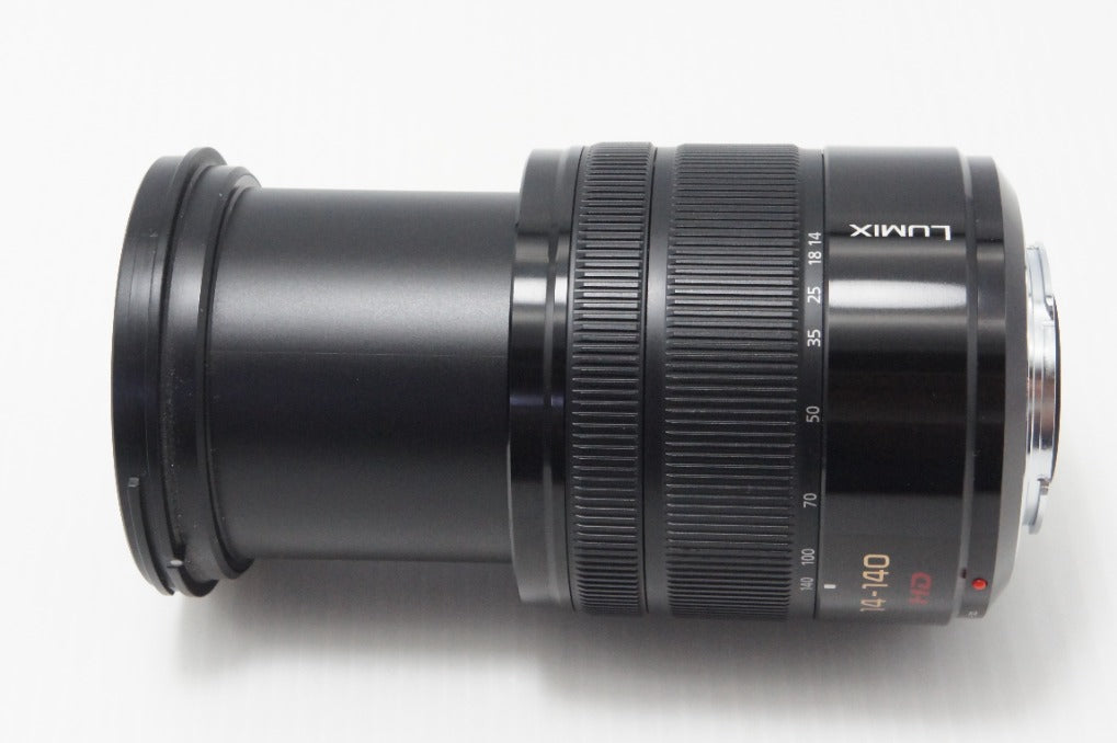 良品 Panasonic LUMIX G VARIO 14-140mm F3.5-5.6 ASPH. POWER O.I.S. H-FS14140-K マイクロフォーサーズ 260721b