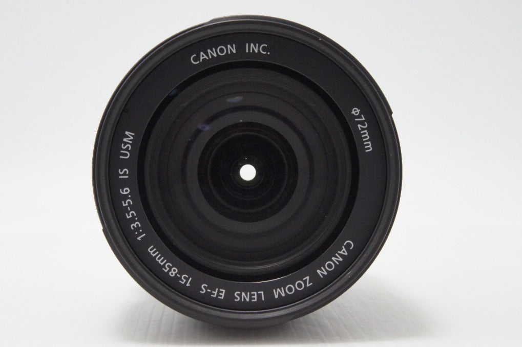 良品 Canon キヤノン EF-S 15-85mm F3.5-5.6 IS USM APS-C ズームレンズ フード付 260721f