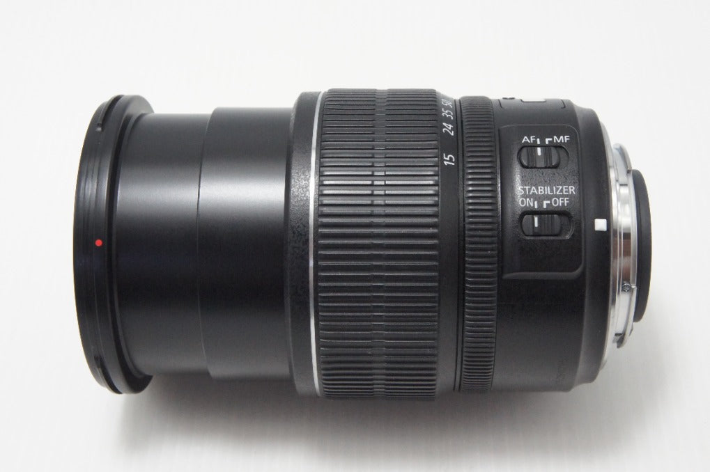 良品 Canon キヤノン EF-S 15-85mm F3.5-5.6 IS USM APS-C ズームレンズ フード付 260721f