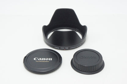 良品 Canon キヤノン EF-S 15-85mm F3.5-5.6 IS USM APS-C ズームレンズ フード付 260721f