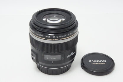良品 Canon キヤノン EF-S 60mm F2.8 MACRO USM APS-C 単焦点レンズ 260721g