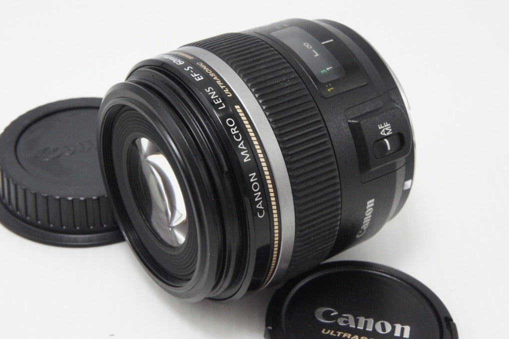 良品 Canon キヤノン EF-S 60mm F2.8 MACRO USM APS-C 単焦点レンズ 260721g