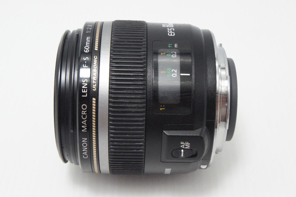 良品 Canon キヤノン EF-S 60mm F2.8 MACRO USM APS-C 単焦点レンズ 260721g