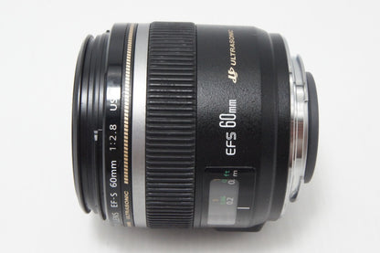 良品 Canon キヤノン EF-S 60mm F2.8 MACRO USM APS-C 単焦点レンズ 260721g